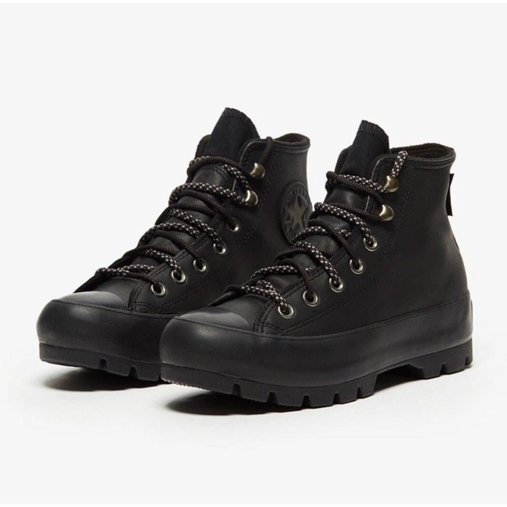 Converse Chuck Taylor All Star Lugged Winter High GTX Black 566155C Woman's 7.5